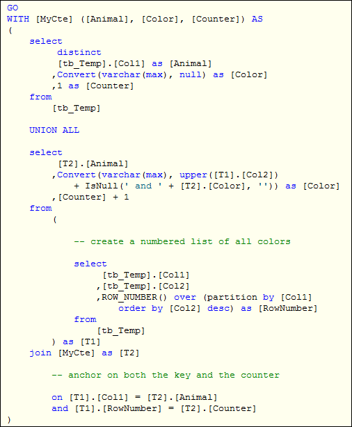 Jerry Nixon @Work: tSQL concatenate strings “1, 2, 3” and select ...